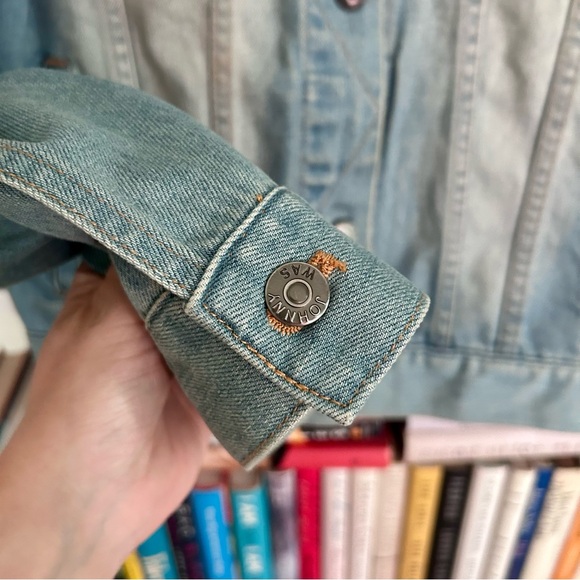 Johnny Was Nena Floral-Embroidered Denim Jacket | Sz Small - Picture 11 of 12